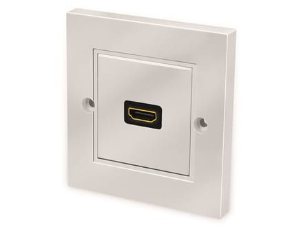 LogiLink HDMI opbouwdoos met koppeling wit