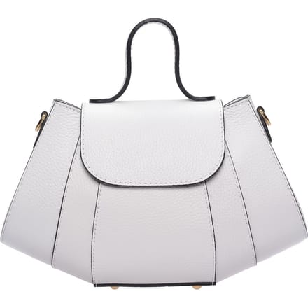 Luisa Vannini Wit Rundleer Tas