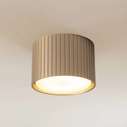 TK Lighting Downlight Ferro, beige, kunststof, 6 cm hoog, GX53