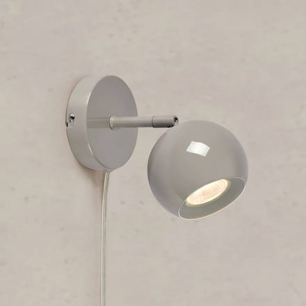 Markslöjd Wandlamp Pop, greige, breedte 10 cm, metaal