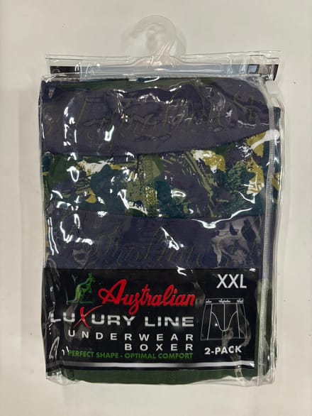 2 stuks Australian Boxershort- Groen Geel -S