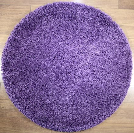 Vloerkleed Shaggy Plus 901-217 LILAC 200 cm Rond