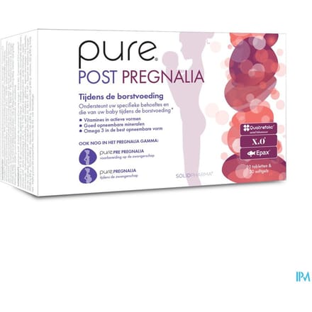Pure Post Pregnalia 30 + 30 Tabletten | Borstvoeding