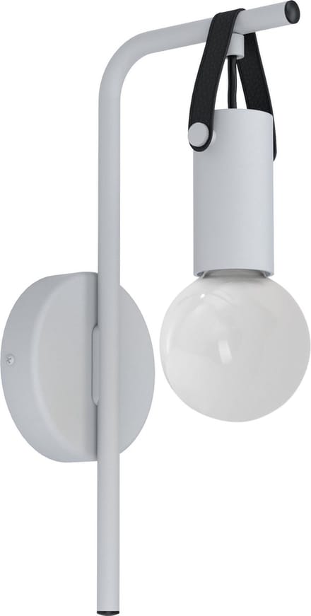 EGLO Apricale Wandlamp - 1 lichts - E27 - Grijs - Zwart