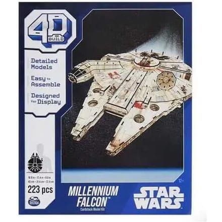 4D Build Star Wars - Millennium Falcon - 3D Puzzel - 223 stuks - kartonnen bouwpakket