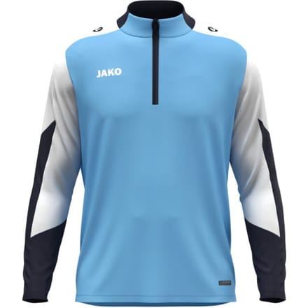 Jako Dynamic Ziptop Kinderen - Hemelsblauw / Wit / Marine | Maat: 128