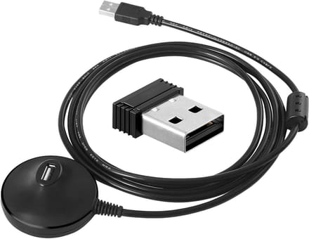USB ANT ontvanger - Draadloze dongle - Indoor training data - Veelzijdige compatibiliteit - 1.5 meter kabel - Zwart