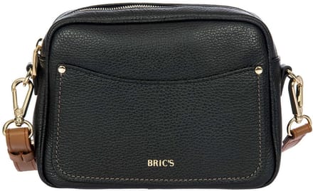 BRIC'S Leren schoudertas Gondola Magnolia Bag Black / Leather zwart