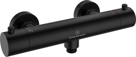 Dynamic Way RVS thermostaatkraan cooltouch zwart