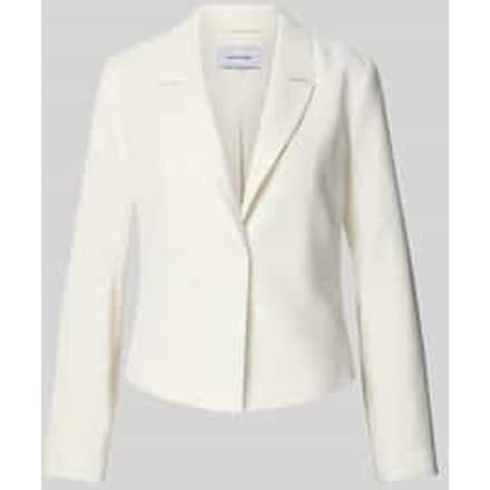 Blazer van viscosemix met reverskraag