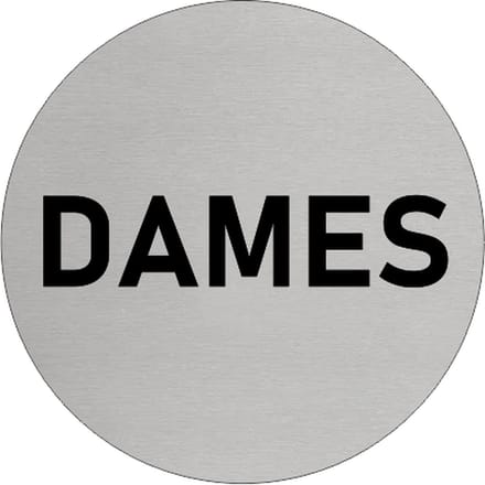 CombiCraft Aluminium Deurbordje 'Dames' 75mm met dubbelzijdig tape