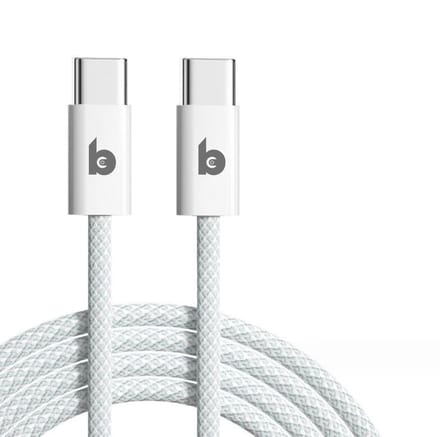 Banky USB C Kabel 65W - 1 meter - Snellaadkabel - Nylon - iPhone, Samsung, iPad & MacBook Air
