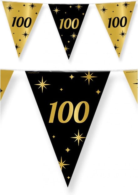Paperdreams - Vlaggenlijn Classy Party - 100 jaar (10 meter)