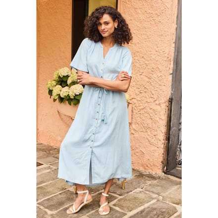 DIDI Dames Dress Jazzy Denim bleached maat 48