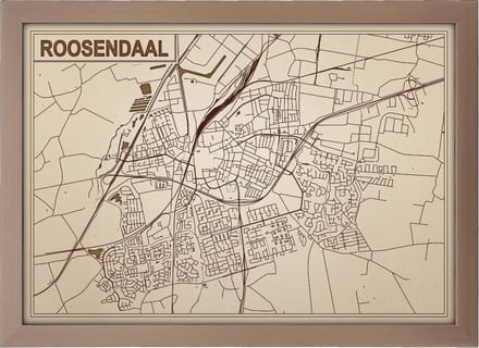 Decoratief Beeld - Houten Van Roosendaal - Hout - Bekroned - Bruin - 21 X 30 Cm