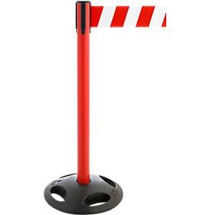 Afzetpaal RS-Guidesystems GLA 26, rood, trekband rood/wit, 2 stuks