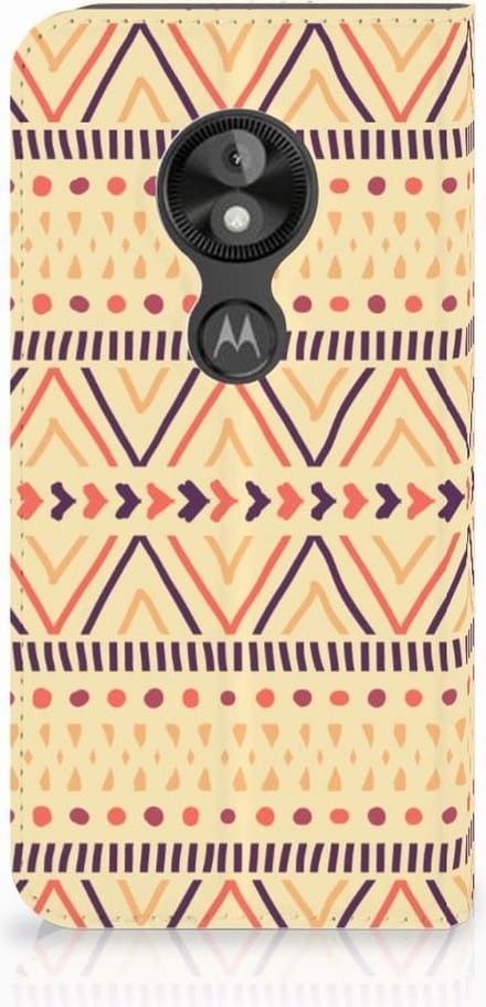 Motorola Moto E5 Play Hoesje met Magneet Aztec Yellow