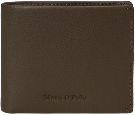 Marc O'Polo Leren portemonnee Tom Combi Wallet Dark Nickle Taupe