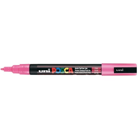 Posca marker met conische punt schrijfdikte fijn roze