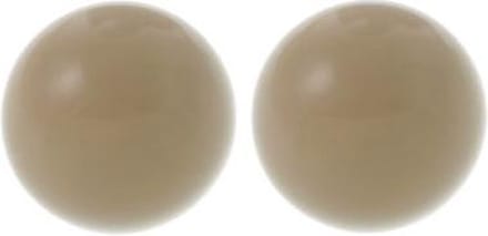 Behave - Oorstekers bolvormig - Beige - Elegant ton-sur-ton accessoire