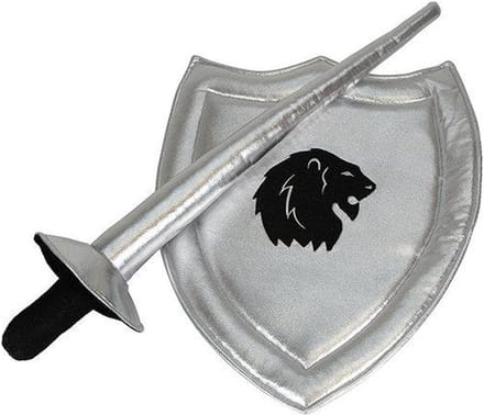 By Astrup Stokpaard Ridder Schild en Lans - Zilver