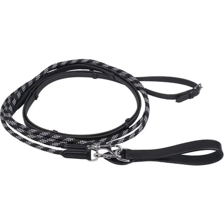Qhp Slofteugels Biothane Zwart - paard