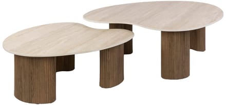 AnLi Style Salontafel Ceramo aperto set/2 keramiek travertin