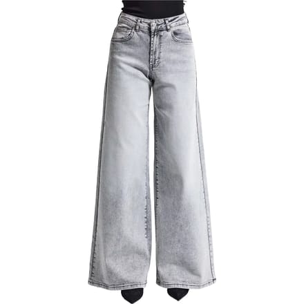 It's Basic - Palazzo High Rise Jeans - Ash