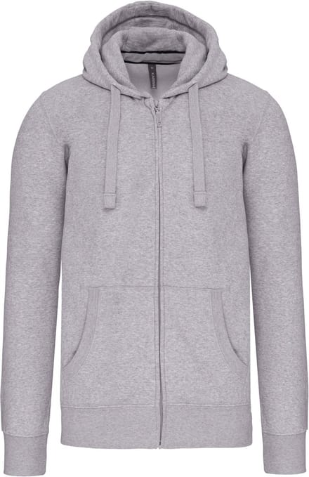 Kariban Hooded Sweater Met Rits K454 - Oxford Grey - M