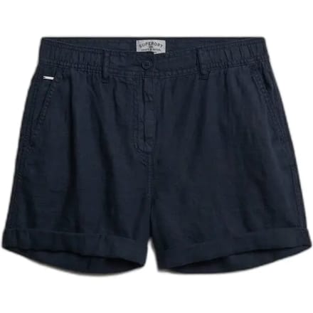 Superdry - Linnen Shorts Met Middelhoge Taille - Dames - Korte broeken