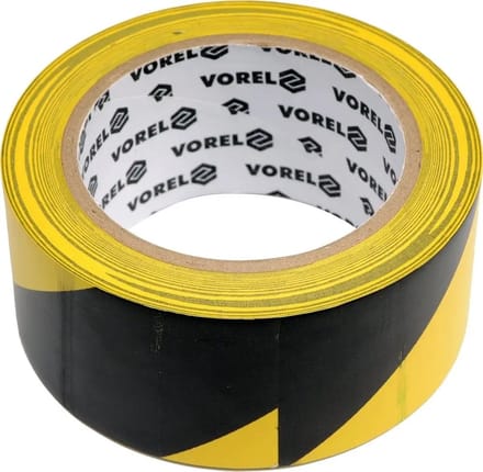 Zelfklevende Waarschuwingstape Geel/Zwart 48mm x 33m