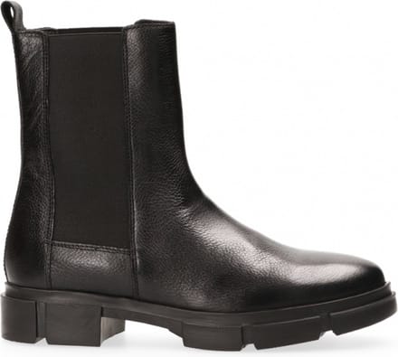 Van Dalen - Hoge chelsea boot leer - Black - 39