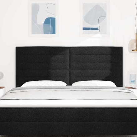 vidaXL Hoofdbord Zwart 180 cm Stof