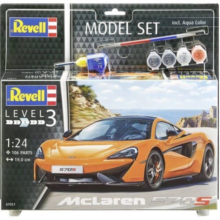 Revell Modelbouwpakket Militaire voertuigen - 67051 McLaren 570S - Model Set Plastic - 1:24 - Modelbouw