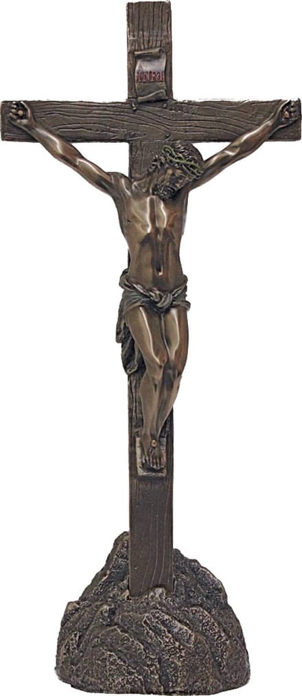 Veronese Design - Jezus aan het Kruis - Crucifix (staand en hangend) - 33cm