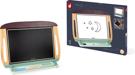 Janod - Schoolbord - Draagbaar groot krijtbord/whiteboard