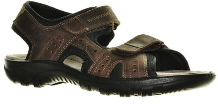 Donkerbruine Herensandalen Leder Jomos maat 43