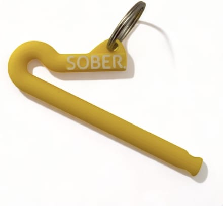 SOBER. Ad Rietje Geel – 2-Pack – Studentencadeau – Herbruikbaar Feest Rietje – Rietad