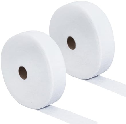 Dailygoods - 2 Rollen Polyester Batting Stofstrips 5,7 cm x 66 meter