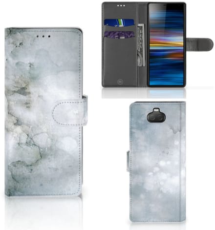 Hoesje Sony Xperia 10 Painting Grey