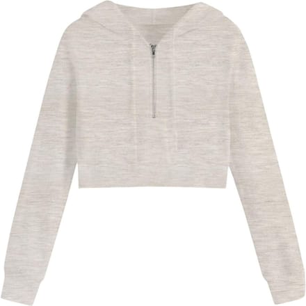Miso Dames/Dames Crop Hoodie (Zand)