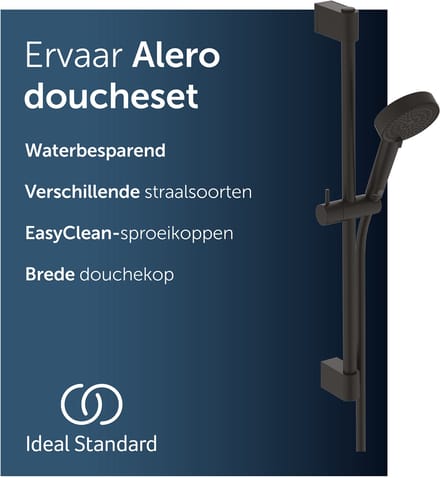 Ideal Standard Alero RENO doucheset met 640 mm douchestang – Matzwart