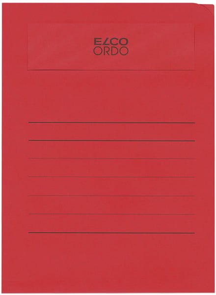 Elco Volumino L-map met venster A4 50 stuks 231 x 313 mm dieprood
