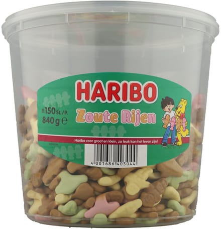 Haribo schuim zoute rijen