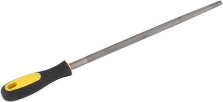Ronde Vijl - Stalen Rasp - Metaal Bewerken - Ergonomisch Handvat - 30 cm - Grijs