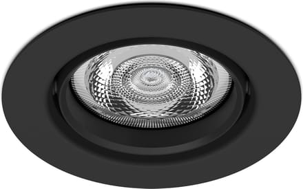 Philips Impala inbouwspot - 1-lichts - zwart - rond
