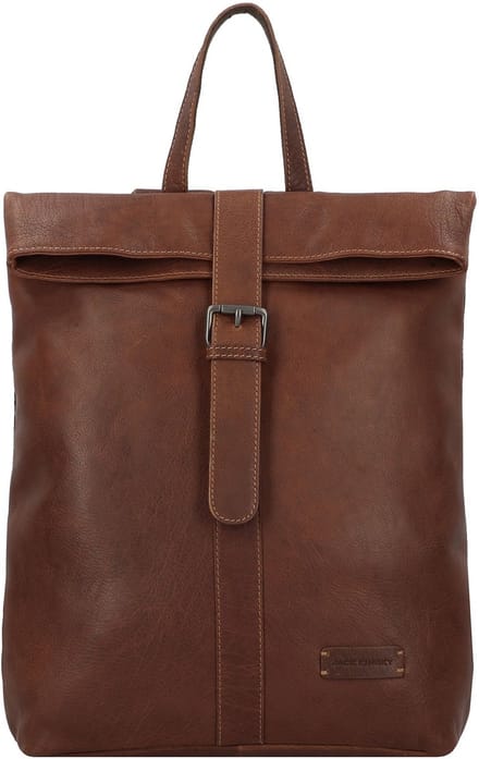 Jack Kinsky Porto Dagrugzak Leer 37 cm Laptop compartiment - 38cm (15 duim) - cognac