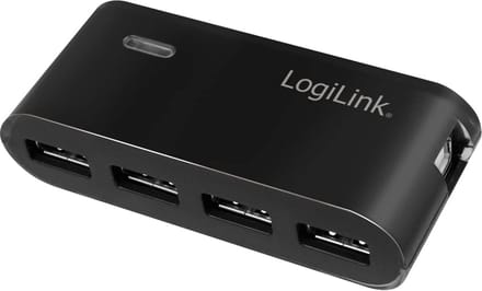 Logilink Usb-Hub Met 4 Actieve Usb 2.0-Poorten Voor Tv, Computer En Audioapparatuur