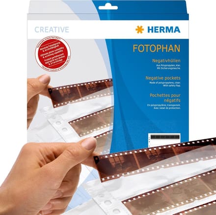 Herma-Neg.-hoezen-KB-5-strippen-PP-helder-100-vel-7767