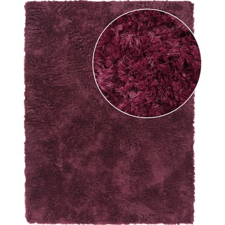 Hoogpolig tapijt Silvana paars 60x100 cm